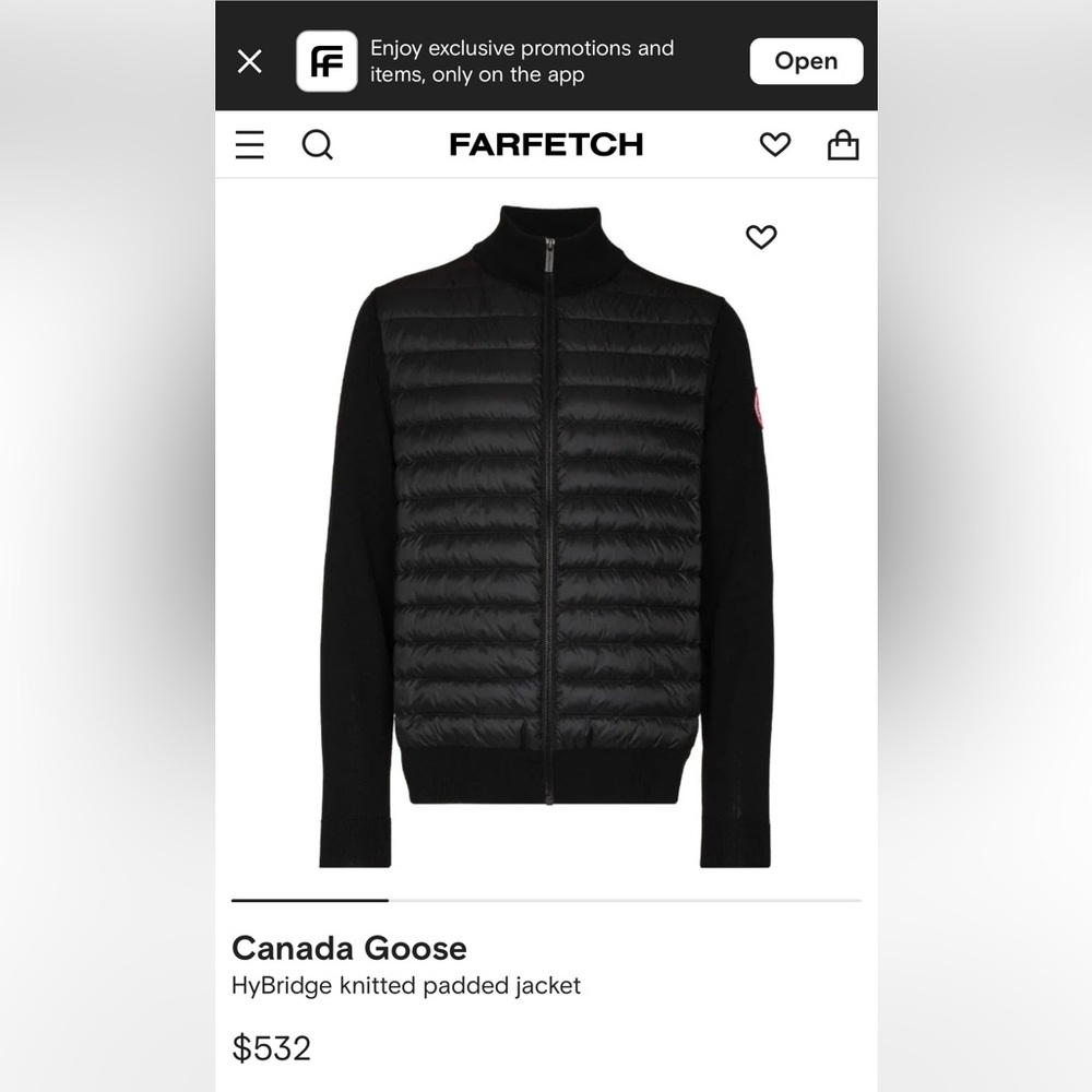 Canada God Puffer sweater